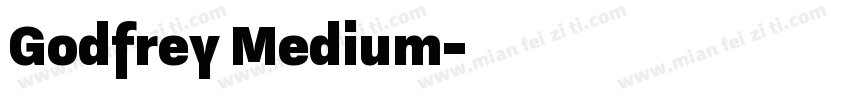 Godfrey Medium字体转换